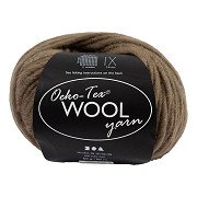 Wool yarn Light brown, 50m