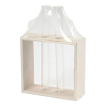 Wooden Rack with Test Tubes, 3 pcs.