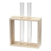 Wooden Rack with Test Tubes, 3 pcs.
