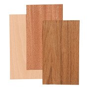 Bamboo Veneer Beech Oak Mahogany, 3 Sheets