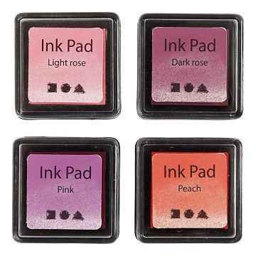 Stempeltinte Pink Shades, 4 Stk.