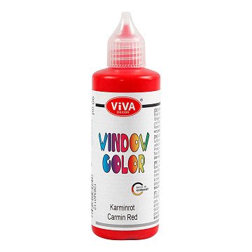 Window Color Sticker en Glasverf - Karmijnrood, 90ml