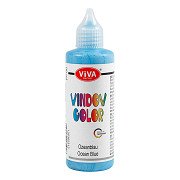 Window Color Sticker en Glasverf - Lichtblauw, 90ml