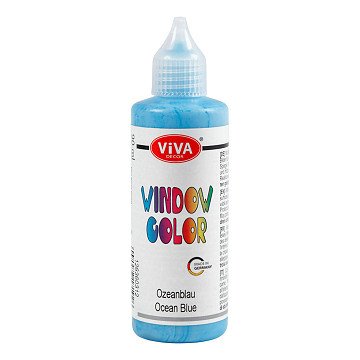 Window Color Sticker and Glass Paint - Light Blue, 90ml