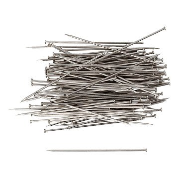 Silver head pins, 50 grams