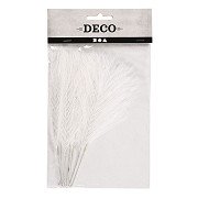 Artificial feathers White, 10 pcs.