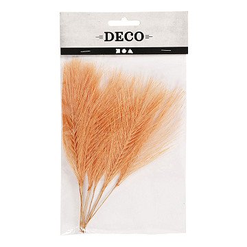 Artificial feathers Orange, 10 pcs.