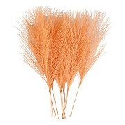 Artificial feathers Orange, 10 pcs.