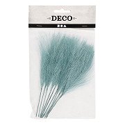 Turquoise Artificial Feathers, 10 pcs.