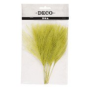 Artificial feathers Green, 10 pcs.