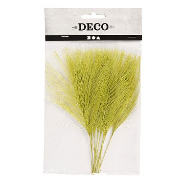 Artificial feathers Green, 10 pcs.