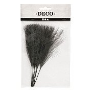 Artificial feathers Black, 10 pcs.