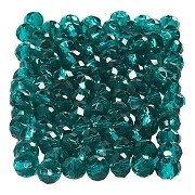 Facet Kralen Emerald Green, 100st.