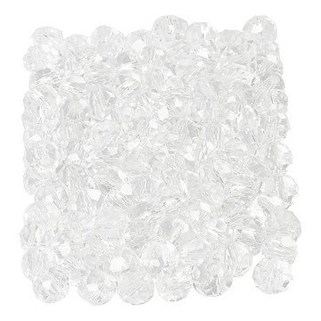Faceted Beads Crystal, 100pcs.