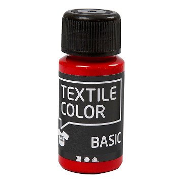 Textilfarbe Halbdeckende Textilfarbe – Rot, 50 ml