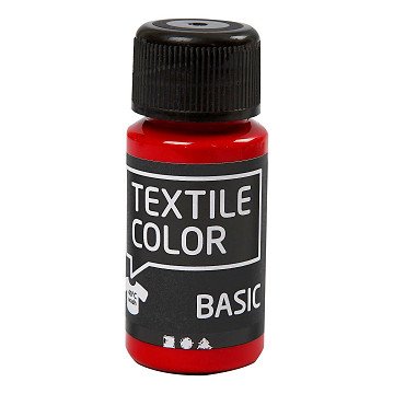 Textilfarbe Halbdeckende Textilfarbe – Rot, 50 ml