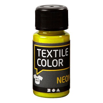 Textile Color Deckende Textilfarbe – Neongelb, 50 ml
