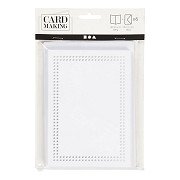 Embroidery Cards White, Set of 6