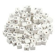 Letter Beads White A-Z, 92pcs.