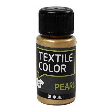 Textilfarbe, deckende Textilfarbe – Gold-Perlmutt, 50 ml