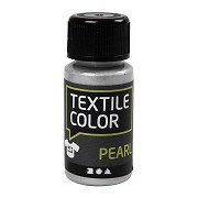 Textilfarbe, deckende Textilfarbe – Silber-Perlmutt, 50 ml