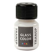 Glass Color Transparent Paint - White, 30ml