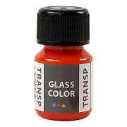Glass Color Transparent Paint - Orange, 30ml