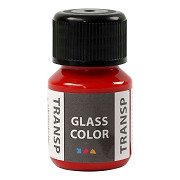Glass Color Transparent Paint - Red, 30ml