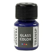 Glass Color Transparent Paint - Brilliant Blue, 30ml