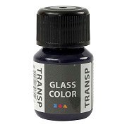 Glass Color Transparent Paint - Navy Blue, 30ml