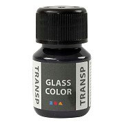 Glass Color Transparent Paint - Black, 30ml