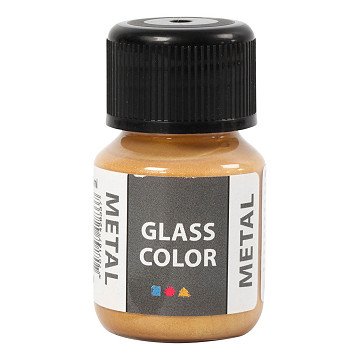 Glass Color Metallfarbe – Gold, 30 ml