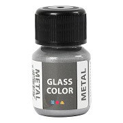 Glass Color Metal Paint - Silver, 30ml