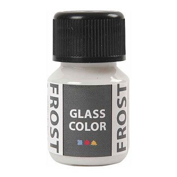 Glass Color Frost Paint - White, 30ml