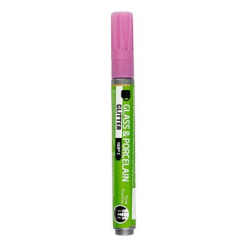 Glas- und Porzellanstift Glitter Semi-Opak - Pink