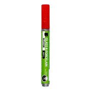 Glass and Porcelain Pen Glitter Semi-Opaque - Red