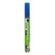 Glass and Porcelain Pen Glitter Semi-Opaque - Blue