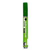 Glass and Porcelain Pen Glitter Semi-Opaque - Light Green