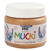 Mucki Fingerfarbe – Gold Metallic, 150 ml