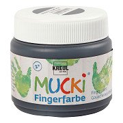 Mucki Finger Paint - Black, 150ml