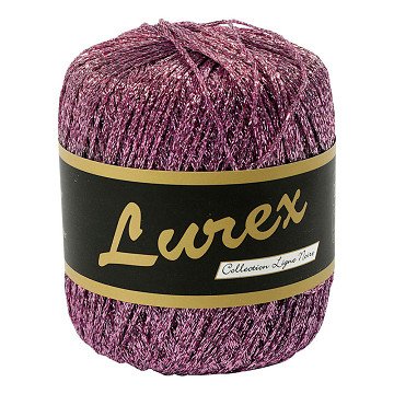 Lurex Glitter Yarn Purple, 160m
