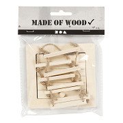 Mini Wooden Attic Hatch and Rope Ladder