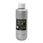 Textilfarbe, deckende Textilfarbe – Silber-Perlmutt, 250 ml