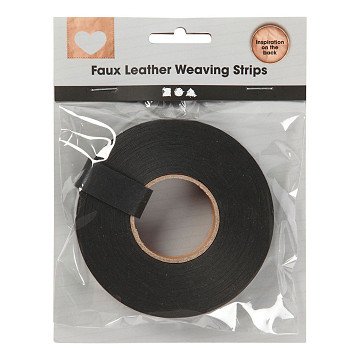 Black braided strips, 9.5m