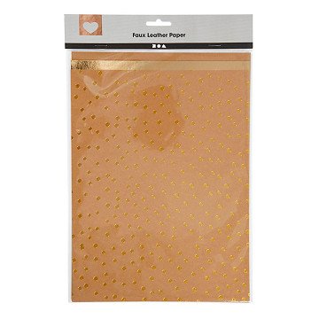 Faux Leather Paper, 3 Sheets