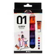 Acrylic Paint for Children Glossy Extra Colors, 6x20ml