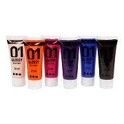 Acrylic Paint for Children Glossy Extra Colors, 6x20ml