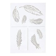 Flexible Template Feathers A4