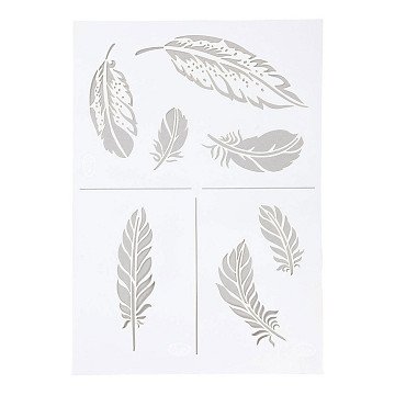 Flexible Template Feathers A4