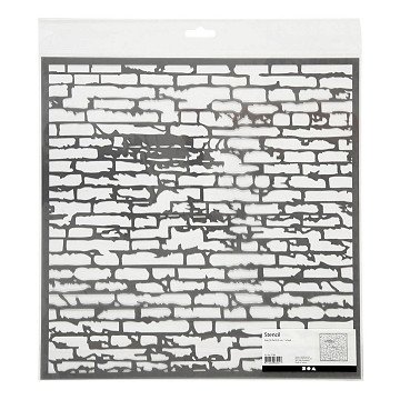 Sjabloon Stenen Muur, 30,5x30,5cm